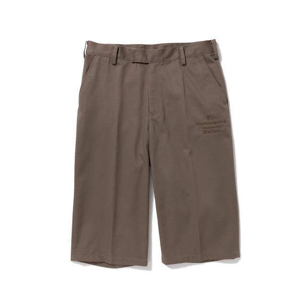 TAILORED CROPPED PANTS, manufactured by sulvam, BROWN.
