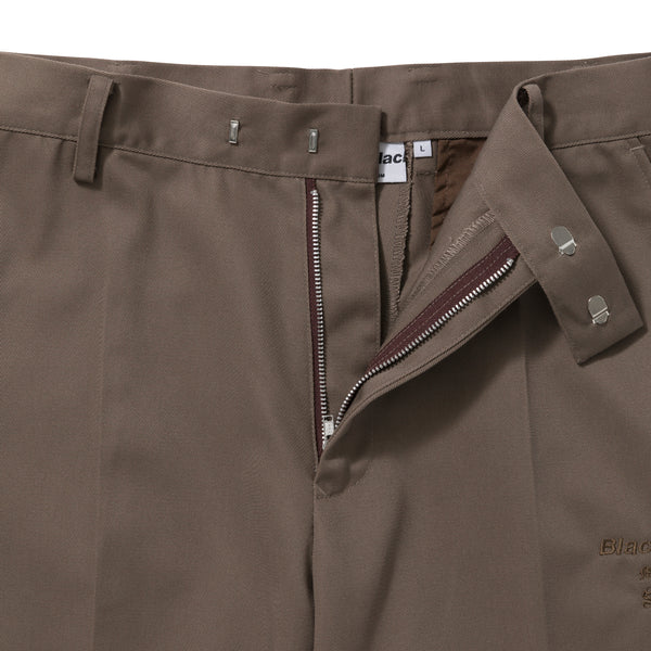 TAILORED CROPPED PANTS, manufactured by sulvam, BROWN.