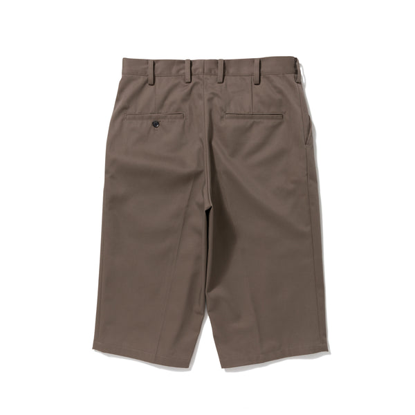 TAILORED CROPPED PANTS, manufactured by sulvam, BROWN.
