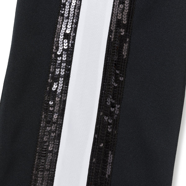 SPANGLED JERSEY PANTS BLACK
