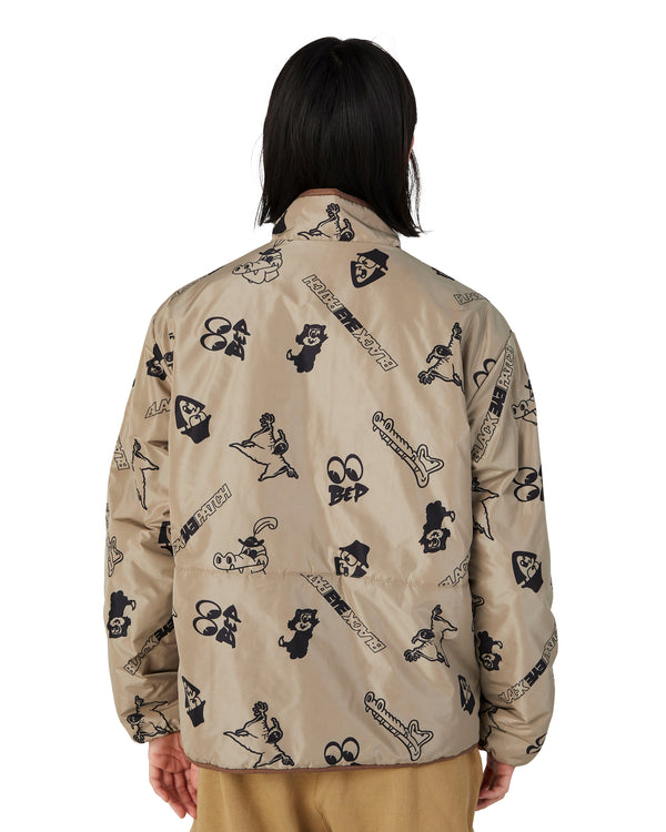 GASIUS REVERSIBLE FLEECE JACKET BEIGE / BEIGE