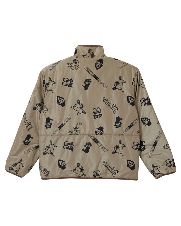 GASIUS REVERSIBLE FLEECE JACKET BEIGE / BEIGE