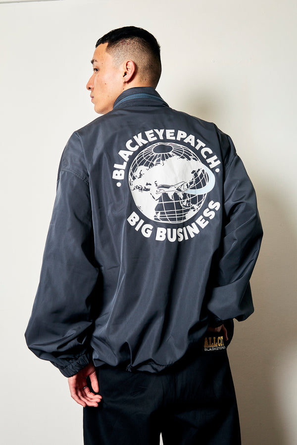 BIG BUSINESS NYLON ANORAK CHARCOAL