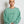 BEEZ-EYE-P SCRIPT LOGO LIGHT-WEIGHT CREW SWEAT GREEN