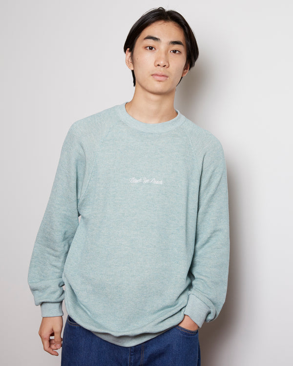 Royal Script Raglan Crew Sweat Mint