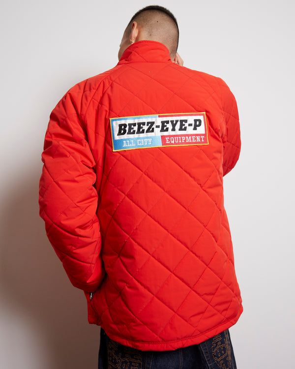 BEEZ-EYE-P ALL CITY EQUIPMENT QUILTING JACKET RED